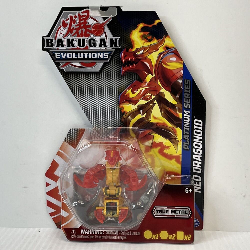 Bakugan EVOLUTIONS Platinum Series NEO DRAGONOID Action Figure RED New